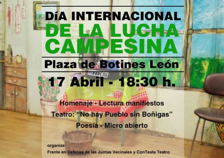España: Ciudad de León en el Día internacional de la lucha campesina 2016